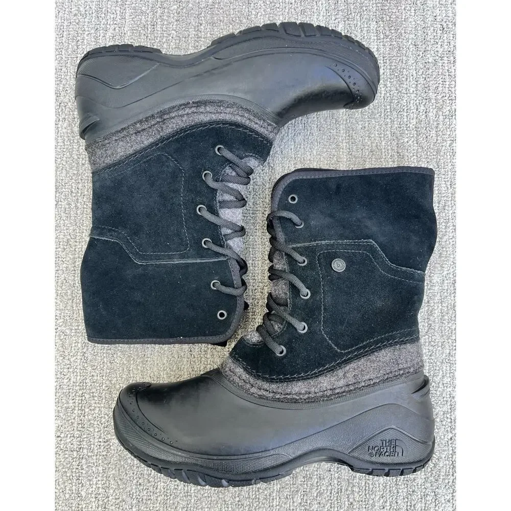 The North Face Women's Shellista II Roll-Down Winter Boot Black Women's Size 7US
